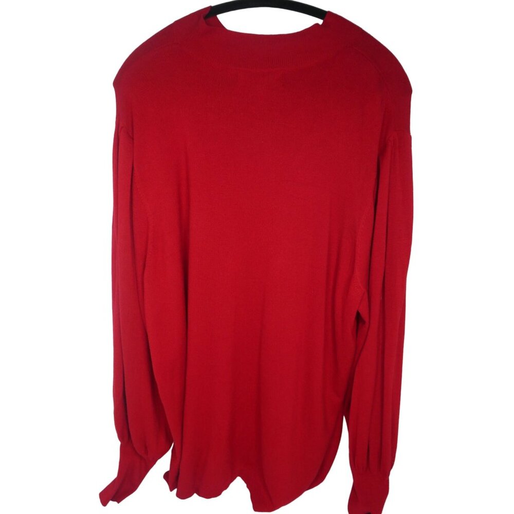 Eloquii Red Sweater Oversize Women's XX